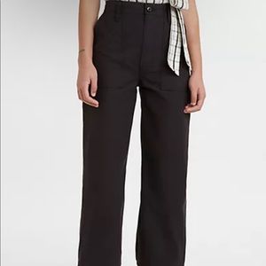 RIBCAGE UTILITY WIDE-LEG WOMEN'S PANTS